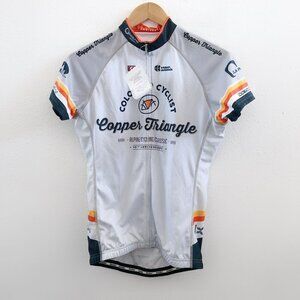 NWT SHAVERSPORT Copper Mountain Short Sleeve Full Zip Cycling Jersey Medium Size